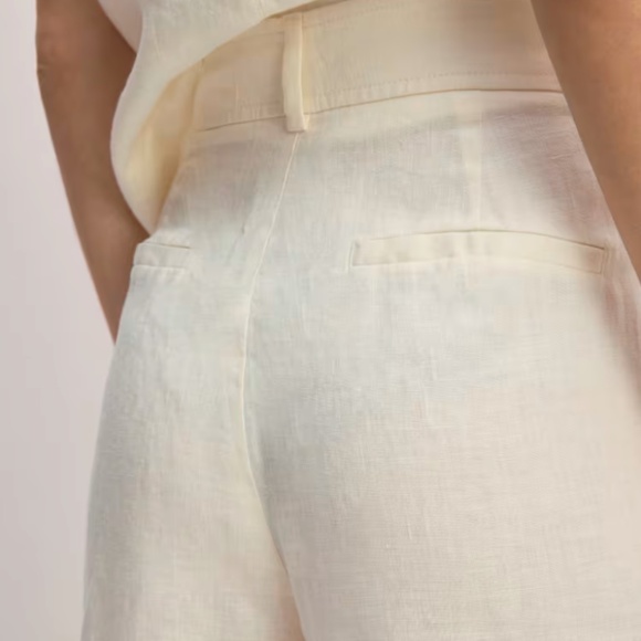 The linen way-high drape pant, bone, everlane - Picture 5 of 9